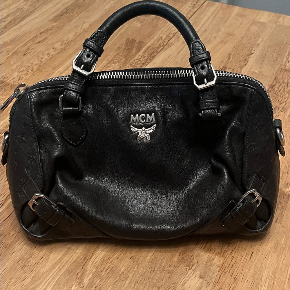 MCM Black Mini Leather Bag